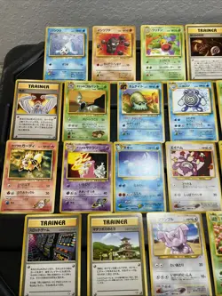 (30) Pokemon Non Holo Card VTG 1ST EDITION 1999 Japanese Gym Poliwhirl Squirtle - Image 2