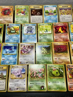 (30) Pokemon Non Holo Card VTG 1ST EDITION 1999 Japanese Gym Poliwhirl Squirtle - Image 3