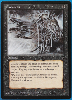 Darkness Legends NM Black Common MAGIC THE GATHERING CARD (ID# 499097) ABUGames - Image 1