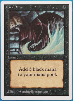 Dark Ritual Unlimited NM Black Common MAGIC GATHERING CARD (ID# 499096) ABUGames - Image 1