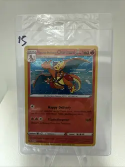 Pokemon SWSH075 Charizard Promo Holo Card Special Delivery Sealed - 15 - Image 1