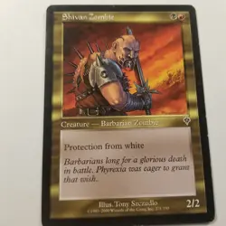 Shivan Zombie Invasion Regular Magic The Gathering Gold Card - Image 1