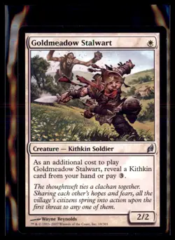 Magic: The Gathering Goldmeadow Stalwart Lorwyn 18/301 Common 4 Card Lot - Image 1
