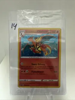 Pokemon SWSH075 Charizard Promo Holo Card Special Delivery Sealed - 14 - Image 1