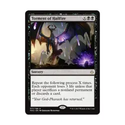 WOTC MtG Hour of Devastation Torment of Hailfire (R) NM - Image 1