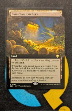 Eumidian Hatchery Extended Art Rare Edge of Eternities Commander EOC 040 MTG - Image 1