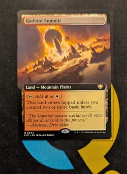 Radiant Summit Extended Art Rare Edge of Eternities Commander EOC 043 MTG - Image 1