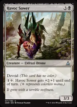 Havoc Sower -Foil Light Play MTG Oath of the Gatewatch - Image 1