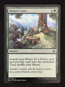 1x MTG Nature's Lore - Duel Decks: Garruk vs. Liliana (DDD) (GVL) #17 - Magic - Image 1