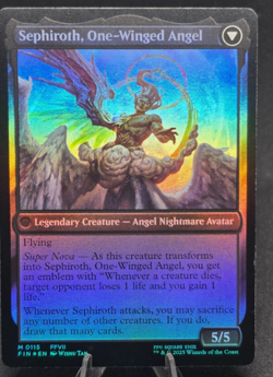 MTG Sephiroth, Fabled SOLDIER One-Winged Angel 0115 Final Fantasy Mythic FoilNM - Image 2
