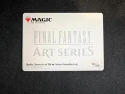 12 Hades, Sorcerer of Eld Art Series Card 12/53 Final Fantasy MTG Magic FIN - Image 2