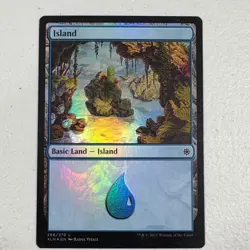Magic The Gathering ISLAND 266/279 Land Foil Ixilan MTG - Image 1