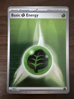 Pokemon Grass Energy 017 Horizontal Holo Black Bolt & White Flare - Image 1