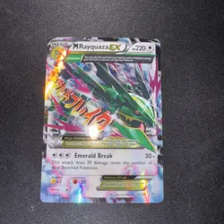 M Rayquaza EX 76/108 Ultra Rare Holo XY Roaring Skies 2015 Pokemon NM-MINT - Image 1