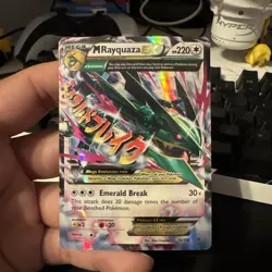 M Rayquaza EX 76/108 Ultra Rare Holo XY Roaring Skies 2015 Pokemon NM-MINT - Image 3