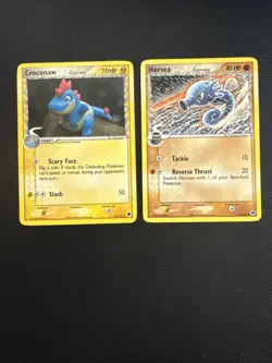 Croconaw (Delta Species) 27/101 Horsea 31/101 Dragon Frontiers Pokemon - Image 1