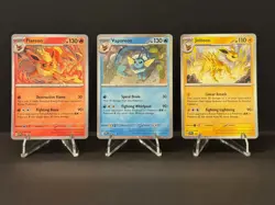 Pokemon Jolteon, Flareon & Vaporeon SVP 167-168-169 Promo Set Holo Prismatic - Image 1