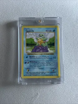 POKEMON TCG 1999 BASE SET SHADOWLESS #63 SQUIRTLE - Image 1