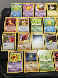 Pokemon Card ALL VTG RARE Lot 30 Cards Dark Rocket Lot Rapidash Voltorb Abra - Image 2