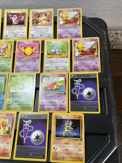 Pokemon Card ALL VTG RARE Lot 30 Cards Dark Rocket Lot Rapidash Voltorb Abra - Image 4