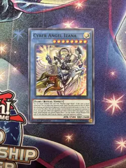 (YBL) Yugioh Cyber Angel Izana Super Rare LED4-EN012 1st Edition LP - Image 1