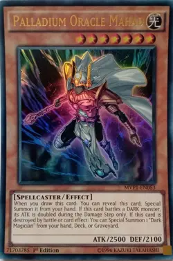 MVP1-EN053 PALLADIUM ORACLE MAHAD ULTRA RARE 1ST EDITION YuGiOh CARD - Image 1