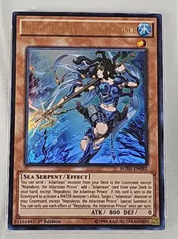YUGIOH NEPTABYSS, THE ATLANTEAN PRINCE BOSH-EN092 1ST ULTRA TGA 8.5 Yu-Gi-Oh - Image 2