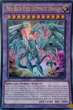 MVP1-EN001 NEO BLUE-EYES ULTIMATE DRAGON ULTRA RARE 1ST EDITION YuGiOh CARD - Image 1