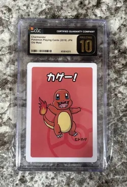 CGC 10 Pristine Charmander Old Maid 2019 Japanese Pokemon Card - Image 1