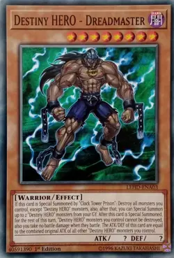 LEHD-ENA03 DESTINY HERO - DREADMASTER COMMON 1ST EDITION YuGiOh CARD - Image 1