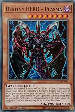LEHD-ENA02 DESTINY HERO - PLASMA COMMON 1ST EDITION YuGiOh CARD - Image 1
