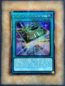Yugioh Shining Sarcophagus LEDE-EN051 Quarter Century Rare 1st Ed NM - Image 1