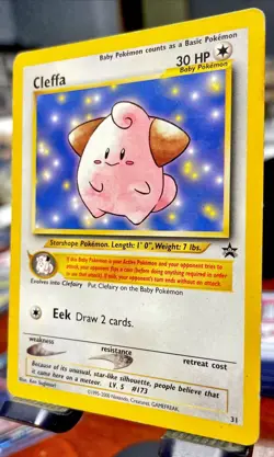 Cleffa 31 WOTC Black Star Promo Pokemon Card - Image 3