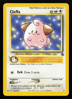 Cleffa 31 WOTC Black Star Promo Pokemon Card - Image 1