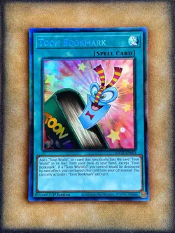 Yugioh Toon Bookmark TOCH-EN003 Collector Rare 1st Ed NM - Image 1