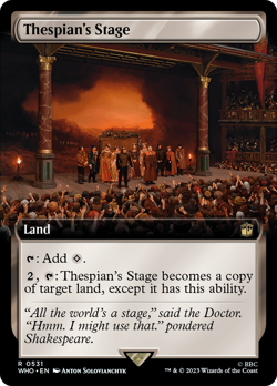 Thespian's Stage (Extended Art 531) FOIL Doctor Who NM Land Rare CARD ABUGames - Image 1