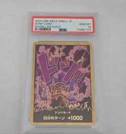 JAPANESE ONE PIECE 2024 DON!! CARD PRB01-MAGELLAN GOLD PSA 10 - Image 1