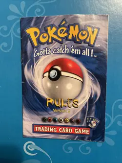 Pokemon Base Set Rule Book Version 2 1999 Pokemon Card TCG Pamphlet Vintage WOTC - Image 1