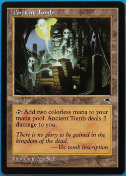 Ancient Tomb Tempest NM Land Uncommon MAGIC GATHERING CARD (ID# 498996) ABUGames - Image 1
