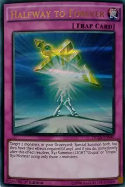 DUSA-EN040 HALFWAY TO FOREVER ULTRA RARE 1ST EDITION YuGiOh CARD - Image 1