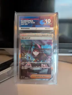 Cassiopeia 091 SAR Graded Card slab ACE 10 Gem Mint Chase card Pokemon TCG - Image 1