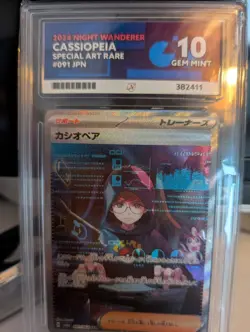 Cassiopeia 091 SAR Graded Card slab ACE 10 Gem Mint Chase card Pokemon TCG - Image 2