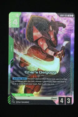 Char’s Gelgoog (GD01-023) (NM) - Gundam Card Game - Newtype Rising (ENG) - Image 1