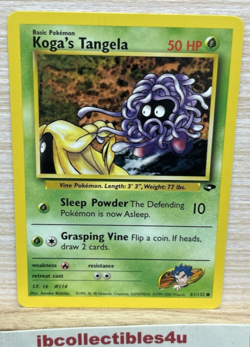 Koga's Tangela-81/132 Gym Challenge-WOTC 2000 Unlimited-Pokemon Card TCG NM - Image 1
