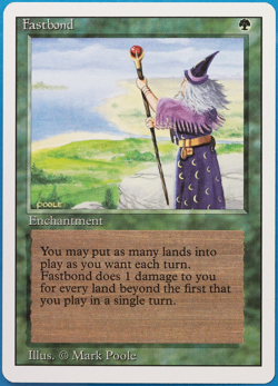Fastbond Revised NM (Rare Reserved List MTG Magic Card) (ID# 499145) ABUGames - Image 1