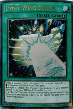 DUSA-EN039 LIGHT WING SHIELD ULTRA RARE 1ST EDITION YuGiOh CARD - Image 1