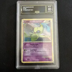 Pokemon 2010 HGSS HS Triumphant Celebi Holo Foil Card 3/102 Rare GMA 10 - Image 1