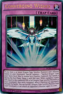 DUSA-EN037 CONVERGING WISHES ULTRA RARE 1ST EDITION YuGiOh CARD - Image 1