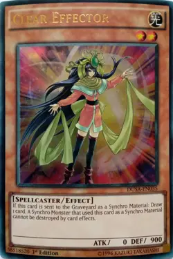 DUSA-EN035 CLEAR EFFECTOR ULTRA RARE 1ST EDITION YuGiOh CARD - Image 1