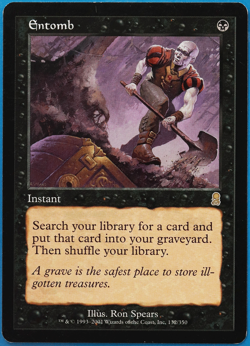 Entomb Odyssey NM Black Rare MAGIC THE GATHERING MTG CARD (ID# 499138) ABUGames - Image 1